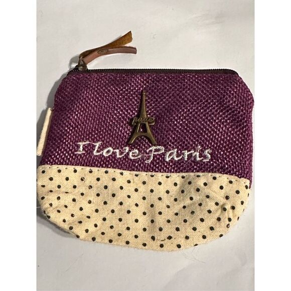 Cute woman I LOVE PARIS POUCH OR BAG - Picture 1 of 4